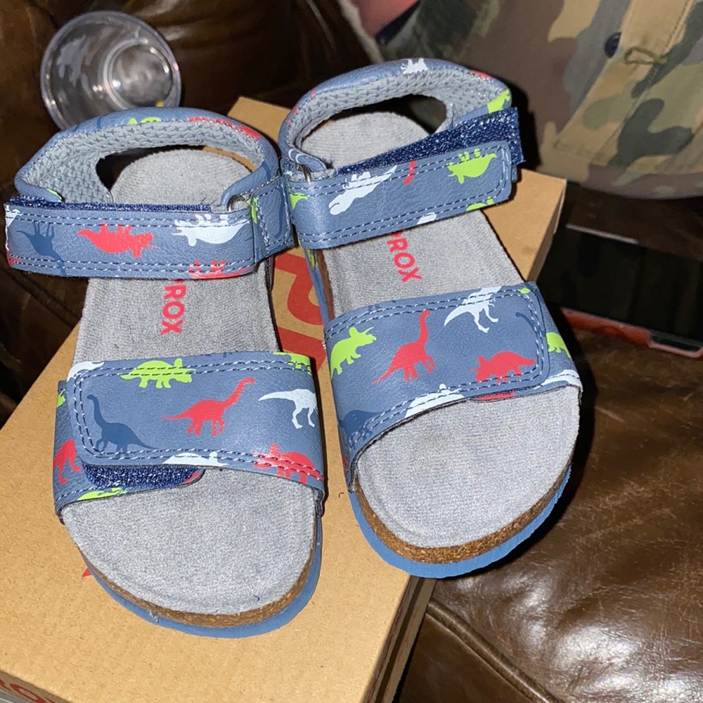 Brand new cute Dino sandals!